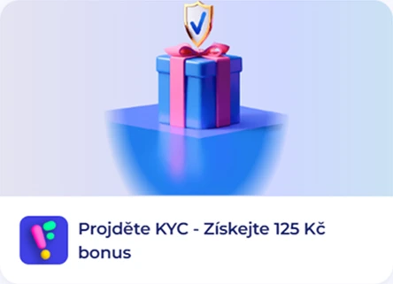 Projděte KYC a získejte 125 Kč bonus