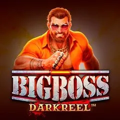Big Boss Darkreel slot game with a tough-looking man