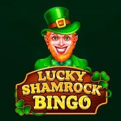 Lucky Shamrock Bingo game with leprechaun and shamrocks