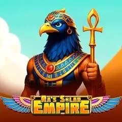 Ra's Solar Empire slot game with Egyptian god Ra and pyramids